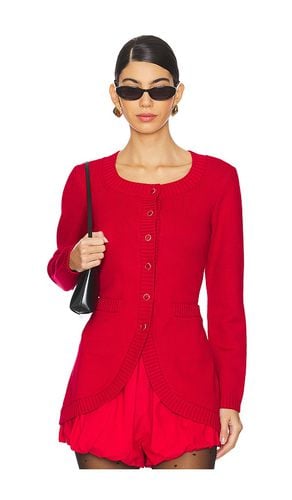 Sabrina Long Sleeve Cardigan in Red. - size L (also in M, S, XS) - Posse - Modalova