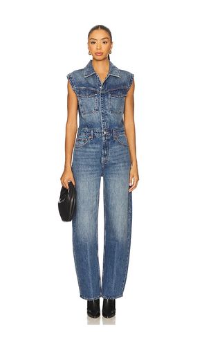 Ace Sleeveless Barrel Leg Jumpsuit in Blue. - size L (also in XS) - PISTOLA - Modalova