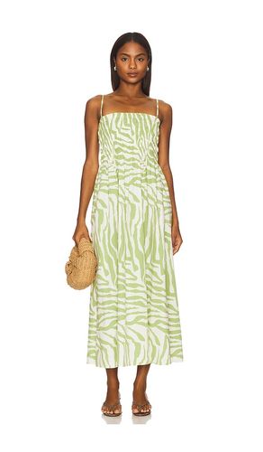 Bianca Smocked Bodice Dress in Green. - size L (also in M, S, XS) - PISTOLA - Modalova