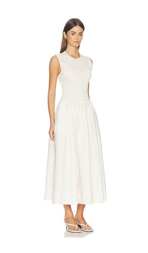 Gladys Smoked Bodice Dress in Ivory. - size M (also in S, XL) - PISTOLA - Modalova