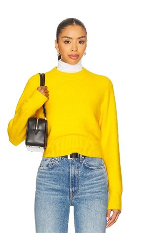 Sara Shrunken Crewneck Sweater in Yellow. - size L (also in M, S, XS) - PISTOLA - Modalova