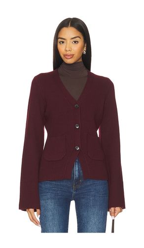 Aeron V-Neck Cardigan in Wine. - size M (also in S, XS) - PISTOLA - Modalova