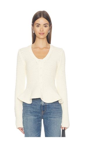 Elina Peplum Openwork Cardigan in . Size L. Also in S, XS - PISTOLA - Modalova