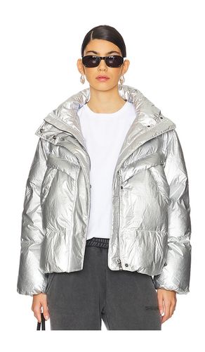 Sascha Puffer Jacket in Metallic Silver. - size L (also in M, S, XL) - PISTOLA - Modalova