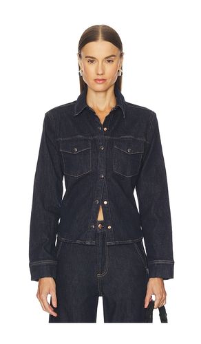 Thea Shrunken Denim Shacket in . Taglia L. Also in M - PISTOLA - Modalova