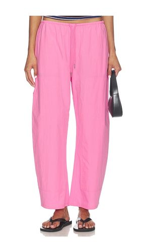Theo Drawstring Poplin Pant in Pink. - size S (also in XS) - PISTOLA - Modalova