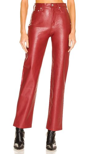 Cassie Super High Rise Straight Pant in Red. - size 24 (also in 25, 26, 27, 28, 29, 30, 31, 32) - PISTOLA - Modalova