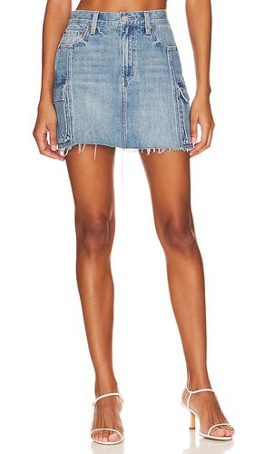 Rhea Cargo Mid Rise Mini Skirt in Denim-Medium. - size 24 (also in 26) - PISTOLA - Modalova