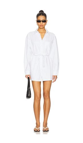 Vance Long Sleeve Romper in White. - size L (also in M, S, XS) - PISTOLA - Modalova