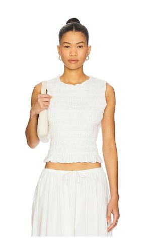 Phoebe Smocked Tank in White. - size L (also in M, S, XL) - PISTOLA - Modalova