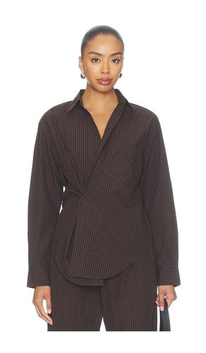 Mila Long Sleeve Button Down Wrap Top in . Size L. Also in XS - PISTOLA - Modalova