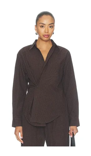 Mila Long Sleeve Button Down Wrap Top in . Size XS. Also in M - PISTOLA - Modalova
