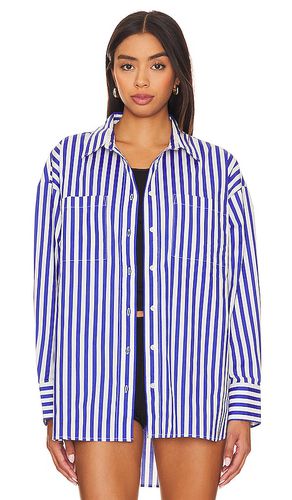 Rena Button Down Tunic Shirt in Blue. - size S (also in XS) - PISTOLA - Modalova