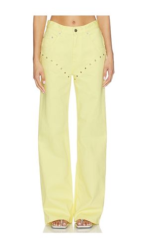 Cory Wide Leg Jean in Yellow. - size S (also in XS) - Palmatic Studio - Modalova