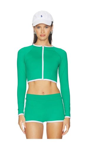 Melanie Contrast Rashguard in Green. - size L (also in M, S) - POST SWIM - Modalova