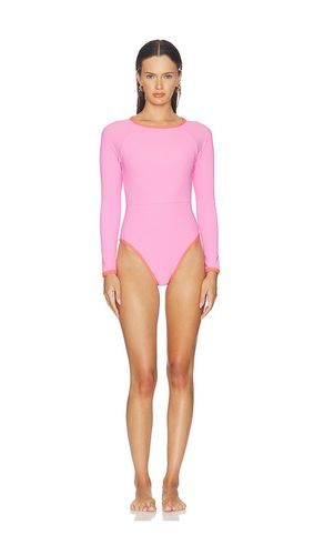 Bonnie Contrast One Piece in Pink. - size M (also in S) - POST SWIM - Modalova