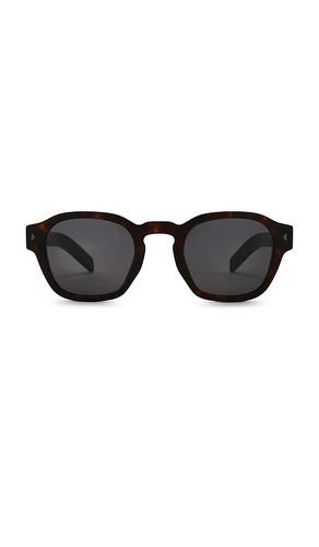 Round frame sunglasses in brown tortoise in color brown size all - Prada - Modalova