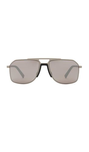 Rectangular sunglasses in color metallic silver size all - Prada - Modalova