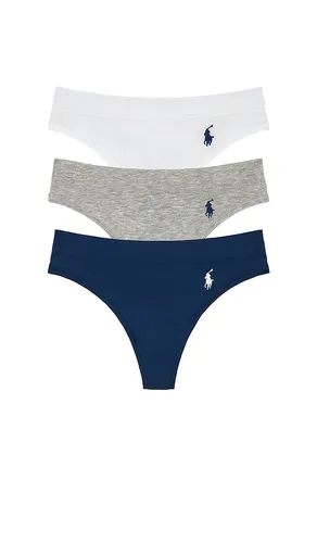 Thong 3 Pack in Grey,Navy. - size S (also in XS) - Polo Ralph Lauren Intimates - Modalova