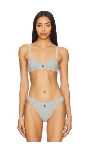 Unlined Demi in Grey. - size 32B (also in 32C, 34A, 34C, 34D, 34DD, 36A, 36B, 36C, 36D, 36DD, 38B, 38C) - Polo Ralph Lauren Intimates - Modalova