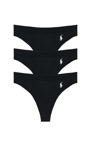 Thong 3 Pack in Black. - size S (also in M, L, XL) - Polo Ralph Lauren Intimates - Modalova