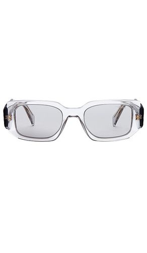 Rectangle Sunglasses in White - Prada - Modalova