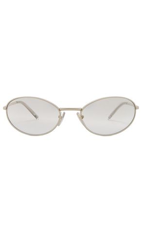 Oval Sunglasses in Metallic - Prada - Modalova