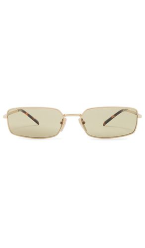 Rectangle Sunglasses in Metallic - Prada - Modalova