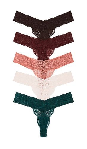 Violet Lace Thong 5 Pack in Black. - size L/XL (also in XXS/XS) - Privacy Please - Modalova