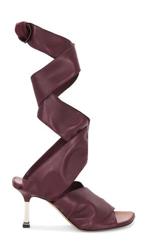 Lorena Lace Up 75 Sandal in Burgundy. - size 36 (also in 37, 38, 39, 40) - Paris Texas - Modalova