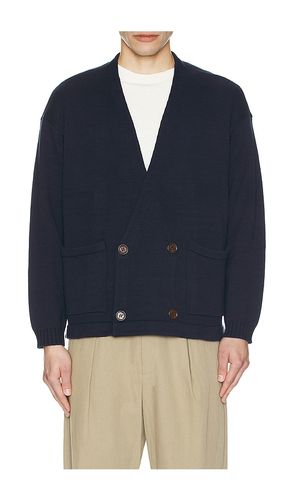 Double Breasted Knit Cardigan in Blue. - size L (also in M, S, XL/1X) - Found - Modalova