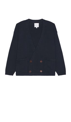 Double Breasted Knit Cardigan in Blue. - size L (also in M, S, XL/1X) - Found - Modalova
