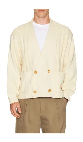 Double Breasted Cable Knit Cardigan in . Size L. Also in M, S, XL/1X - Found - Modalova