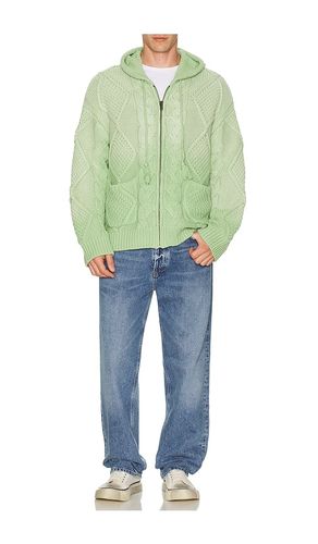 Zip Up Cable Knit Hoodie in . Size M. Also in S, XL/1X - Found - Modalova