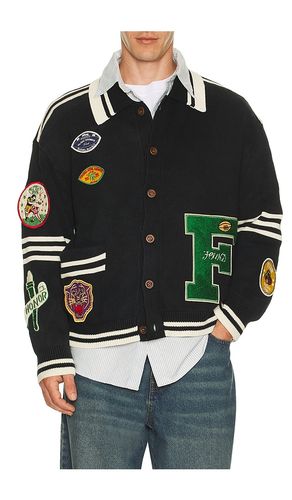Varsity Patch Collared Cardigan in . Size S. Also in M, L, XL/1X - Found - Modalova