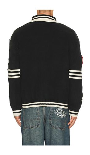 Varsity Patch Collared Cardigan in . Taglia L. Also in M, S, XL/1X - Found - Modalova
