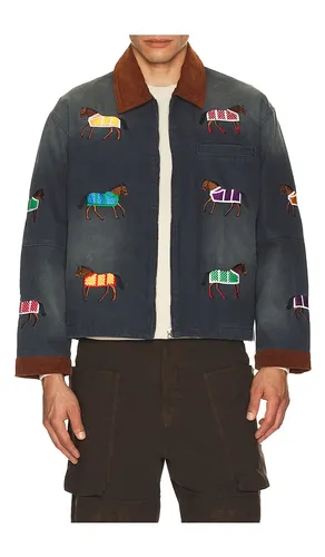Lariat Horse Embroidered Work Jacket in Blue. - size L (also in XXL/2X) - Found - Modalova
