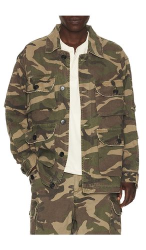 Camouflage Twill Utility Cargo Jacket in Green. - size M (also in S, XL/1X) - Found - Modalova