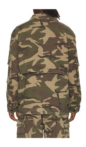 Camouflage Twill Utility Cargo Jacket in Green. - size S (also in M) - Found - Modalova