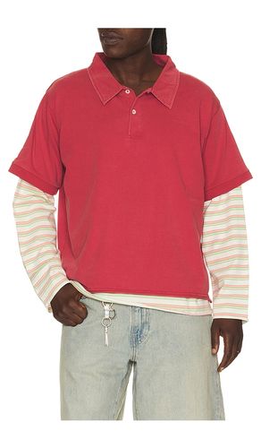 Double Layer Stripe Tee in . Taglia M. Also in XL/1X, XXL/2X - Found - Modalova
