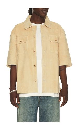 Suede Short Sleeve Camp Shirt in . Taglia M. Also in L - Found - Modalova