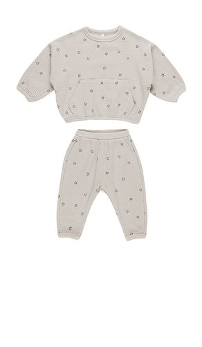 Kids Waffle Slouch Set in Grey. - size 12-18M (also in 18-24M, 2-3yr, 4-5yr) - QUINCY MAE - Modalova