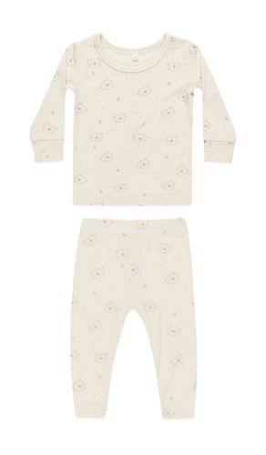 Kids Bamboo Pajama Set in Beige. - size 12-18M (also in 18-24M, 2-3yr, 4-5yr) - QUINCY MAE - Modalova