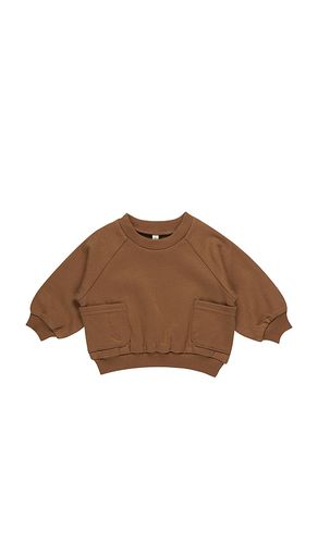 Kids Pocket Sweatshirt in Brown. - size 12-18M (also in 18-24M, 4-5yr) - QUINCY MAE - Modalova