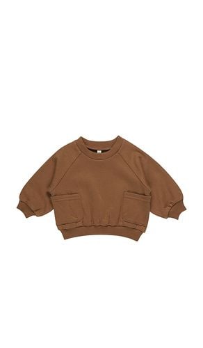 Kids Pocket Sweatshirt in Brown. - size 18-24M (also in 4-5yr) - QUINCY MAE - Modalova