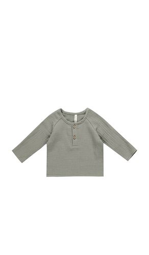 Kids Zion Shirt in Sage. - size 12-18M (also in 18-24M, 2-3yr, 4-5yr) - QUINCY MAE - Modalova