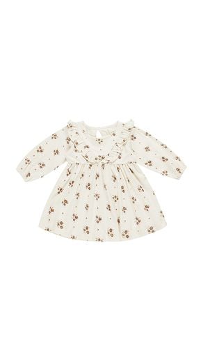 Kids Long Sleeve Ruffle V Dress in Cream. - size 12-18M (also in 2-3yr, 4-5yr) - QUINCY MAE - Modalova