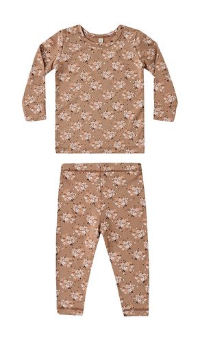 Kids Bamboo Pajama Set in Brown. - size 2-3Y (also in 4-5Y) - QUINCY MAE - Modalova