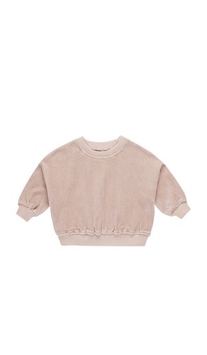 Kids Velour Relaxed Sweatshirt in . - size 12-18M (also in 18-24M, 2-3yr, 4-5yr) - QUINCY MAE - Modalova