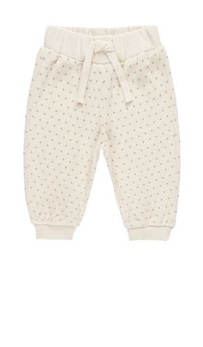 Kids Velour Relaxed Sweatpant in Cream. - size 12-18M (also in 18-24M, 2-3yr, 4-5yr) - QUINCY MAE - Modalova